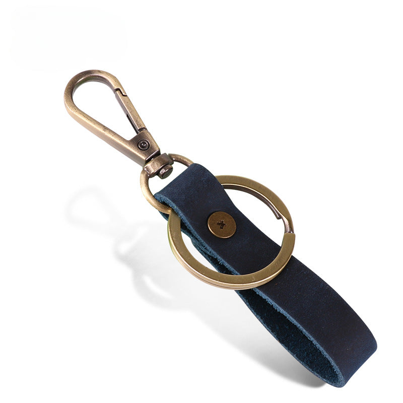 Wholesale 10PCS Retro Cowhide Car Keychain